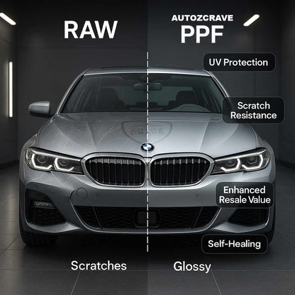 Autozcrave Paint Protection Film H-190 – 190 Micron | Self-Healing | 5-Year Warranty