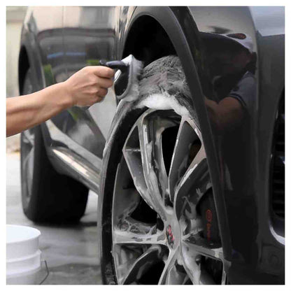 Tyre Cleaning Bristle Brush with Anti Slip Grip Deep Clean Made Easy