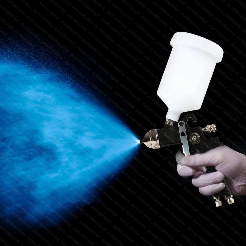 Autozcrave Paint Spray Gun 827 A1 HVLP with 600cc Cup & Brass Air Cap