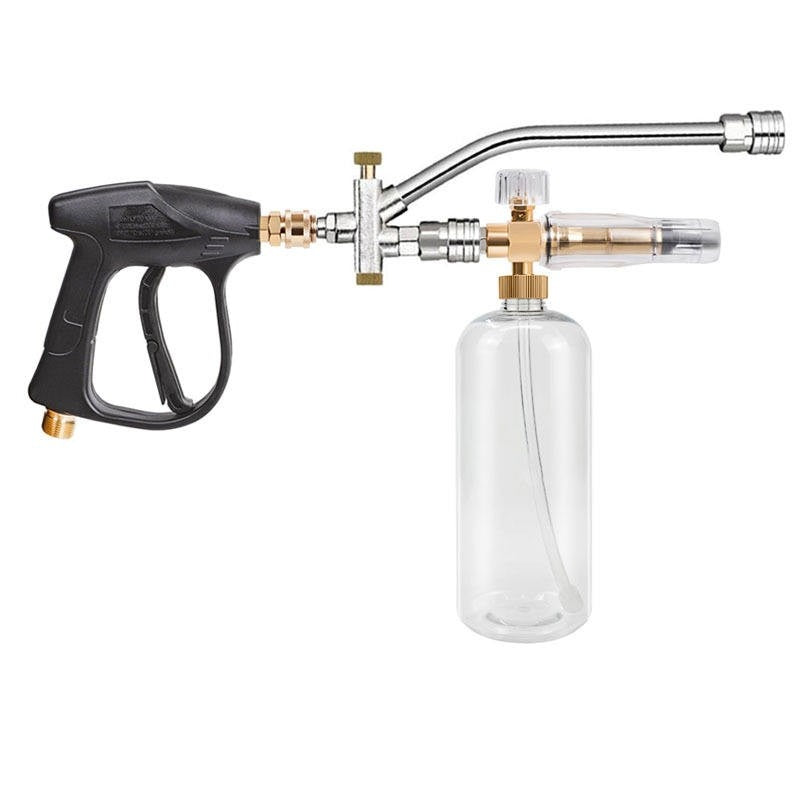 Autozcrave Foam Cannon Dual Connector Accessory | Pressure Washer Double Tip Lance with 4 Nozzle Tips