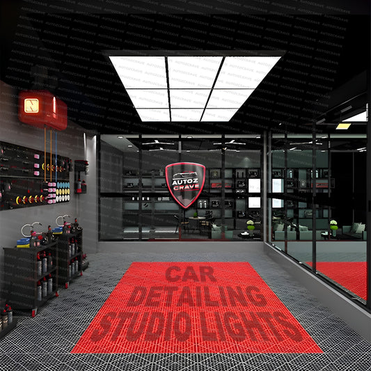 Autozcrave Car Detailing Studio Panel Light Power: 900W High Intensity, Shadow-Free LED Light for Professional Detailing with MS Frame