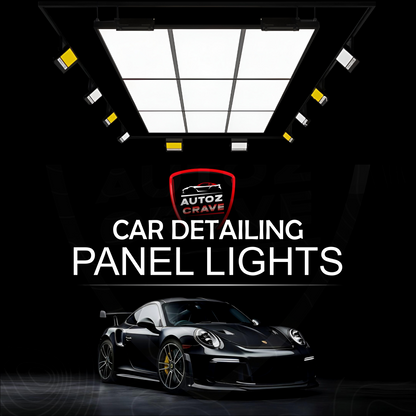 Autozcrave Car Detailing Studio Panel Light 900W 16.5ft (5000mm)x9.8ft (300mm) High Intensity, Shadow-Free LED Light for Professional Detailing with MS Frame