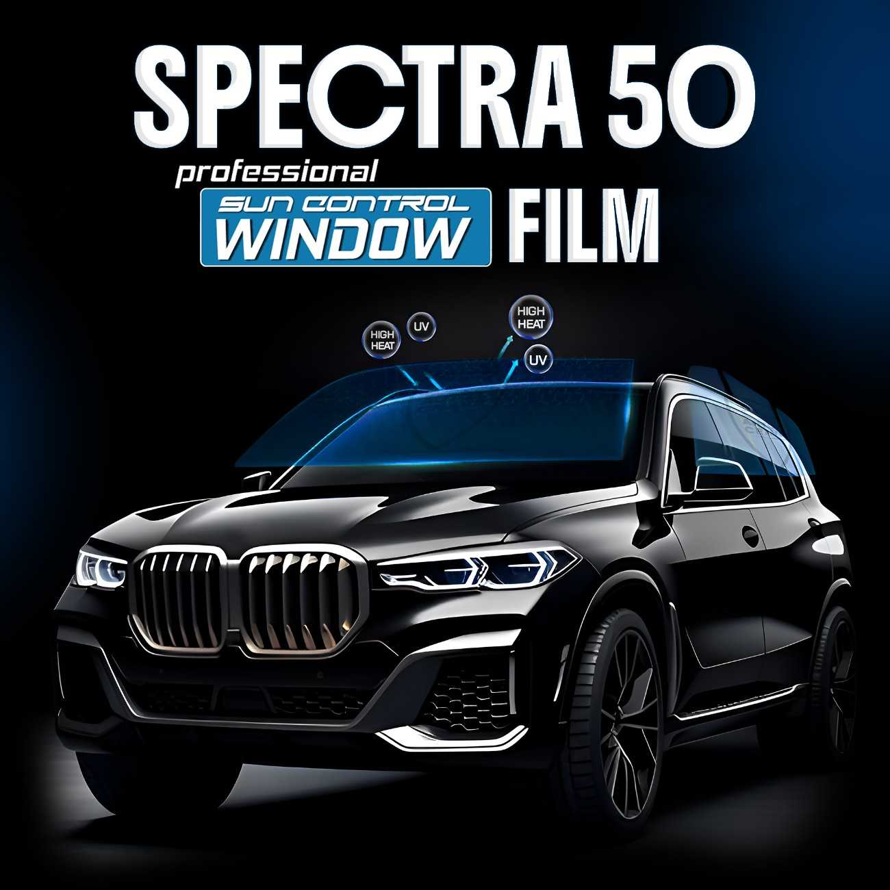 Autozcrave Spectra 50 Sun Control Window Film 99% UV & IR Rejection