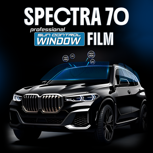 Spectra 70 Window Film 99.99% UV Block | 65% VLT | Heat Rejection for Front & Back Windows