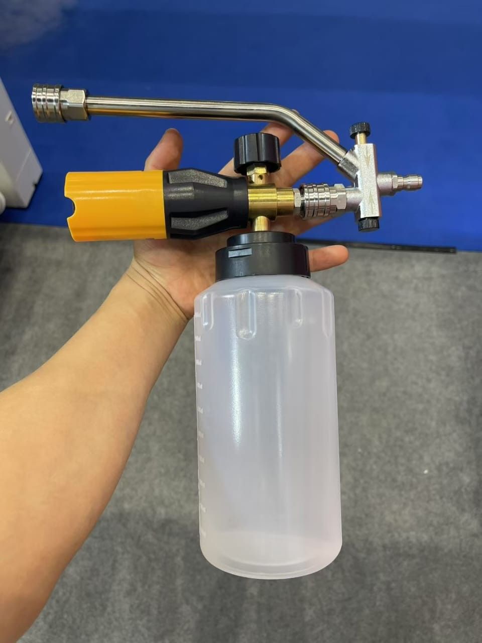 Autozcrave Foam Cannon Dual Connector Accessory | Pressure Washer Double Tip Lance with 4 Nozzle Tips