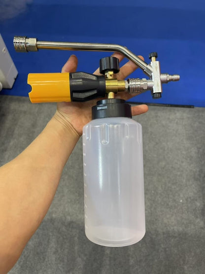 Autozcrave Foam Cannon Dual Connector Accessory | Pressure Washer Double Tip Lance with 4 Nozzle Tips