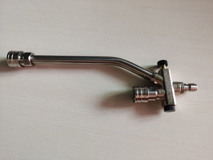 Autozcrave Foam Cannon Dual Connector Accessory | Pressure Washer Double Tip Lance with 4 Nozzle Tips