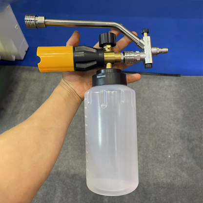 Foam Cannon Dual Connector Accessory | Pressure Washer Double Tip Lance with 5 Nozzle Tips
