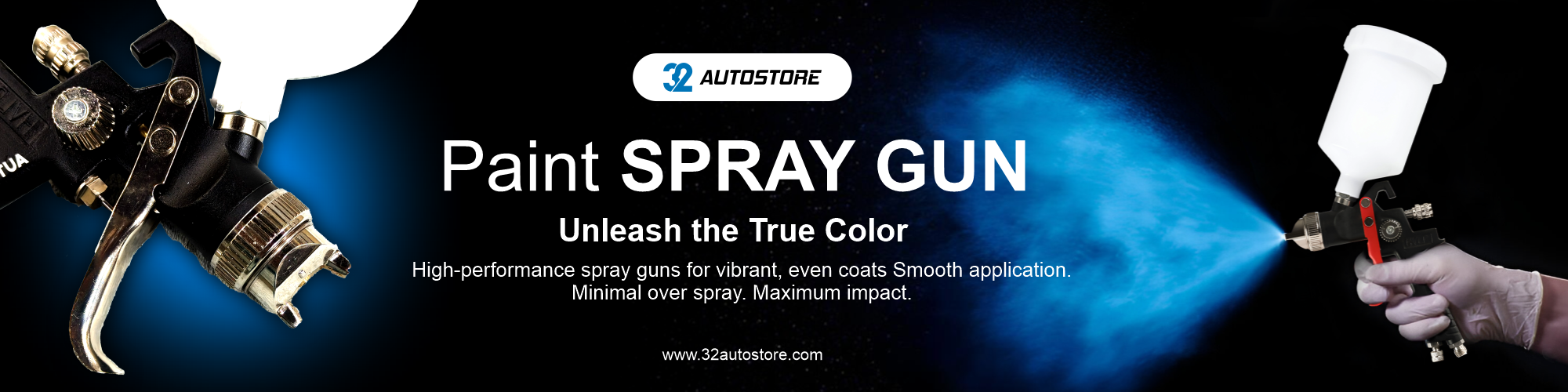 Paint Spray Gun Banner